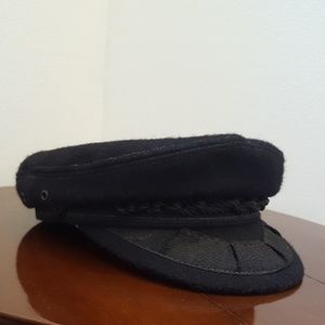 Vintage Black Sailor Cap